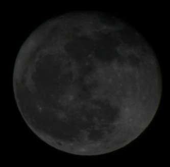 Early photo of the moon using the Canon EOS 300D camera